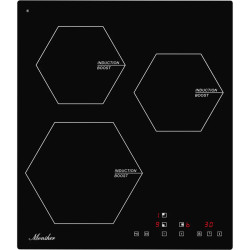 Встраиваемая варочная панель Monsher/ индукция, 45 см, 3 конфорки, черный цвет