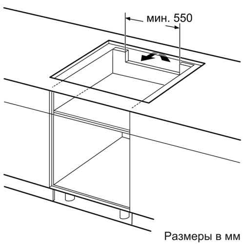 Индукционная,  5.1x80.2x52.2, стеклокерамическая поверхность, индукция, независ., без рамки, цвет:черный