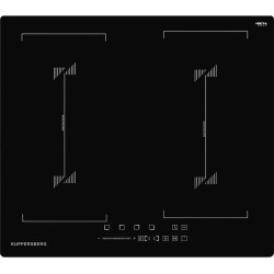 Встраиваемые индукционные панели Kuppersberg/ Индукционная варочная панель, 60 см, 4 конфорки, 9 уровней мощностей, управление: сенсорное/слайдер, черный