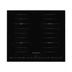 Встраиваемые индукционные панели Kuppersberg/ Индукционная варочная поверхность стеклокерамическая,ширина 60 см, Стеклокерамика KANGER, 2 зоны 1,5 кВт(BOOSTER 2 кВт), 2 зоны 2 кВт(BOOSTER 2,8 кВт), Управление электронное сенсорное/слайдер, 5 цифровых дисп