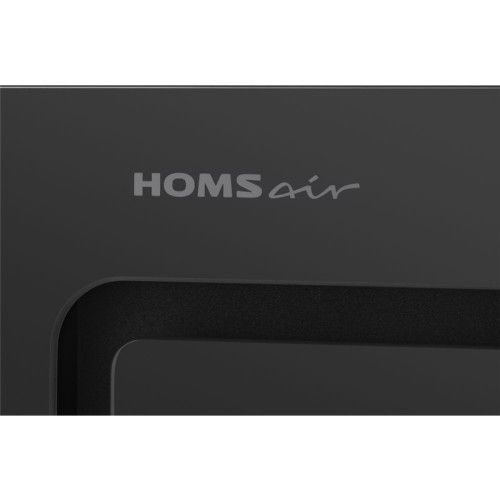 ВЫТЯЖКА HOMSair CROСUS PUSH 52 Glass Black/ полновстраиваемая, кнопочное управление, 3 скорости, 850 м3/ч, до 30 м2, 53 дБ, угольный фильтр CF02X - 2 шт, ШхВхД: 518х191х290 мм, черный цвет