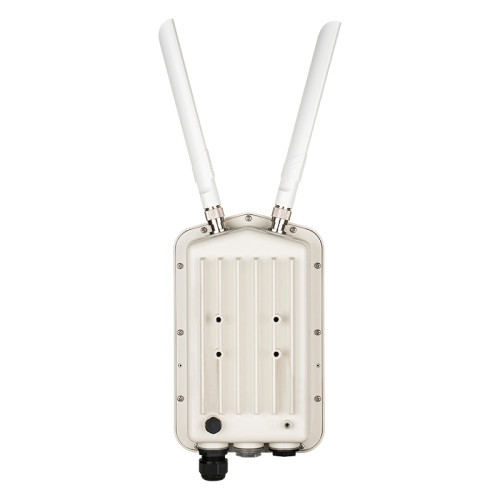 Точка доступа/ DWL-8720AP/RU AC1300 Wi-Fi Outdoor PoE Unified Access Point, 1000Base-T LAN, 2x5dBi (5GHz)/3.5dBi (2,4GHz) detachable antennas, RJ45 Console, IP67, -40 to 60°C, only PoE power, w/o PoE base