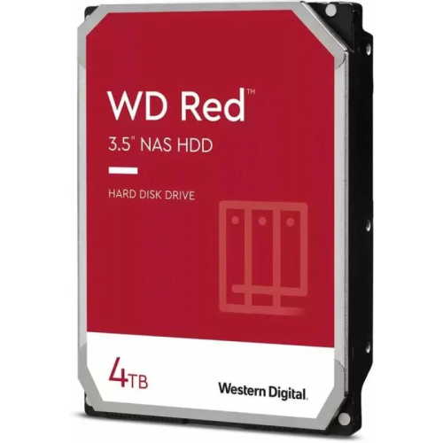 Жесткий диск/ HDD WD SATA3 4Tb NAS Red Plus 5400 64Mb 1 year warranty