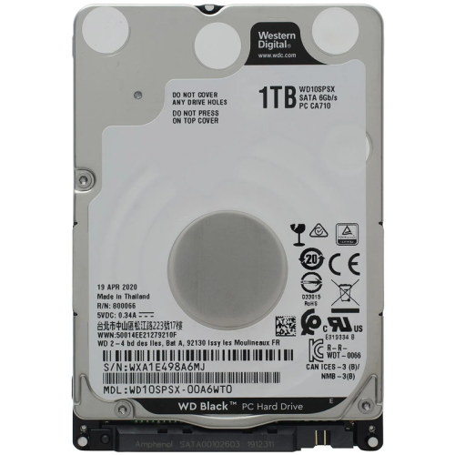 Жесткий диск/ HDD WD SATA3 1TB 2.5