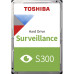 Жесткий диск/ HDD Toshiba SATA3 2Tb Surveillance S300 (SMR)  5400  128Mb 1 year warranty (replacement WD22PURZ,WD20PURZ)