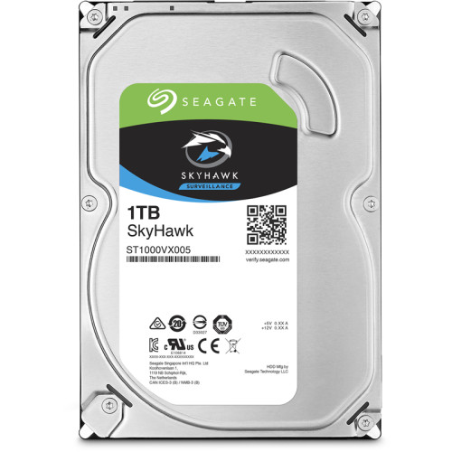 Жесткий диск/ HDD Seagate SATA 1Tb Skyhawk Survillance 64Mb 1 year warranty