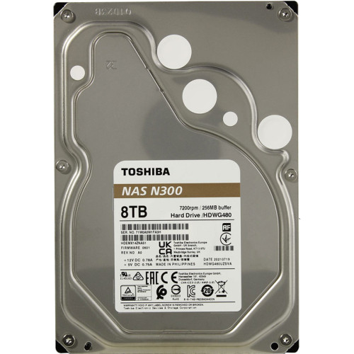 Жесткий диск/ HDD Toshiba N300 NAS SATA3 8Tb 3.5