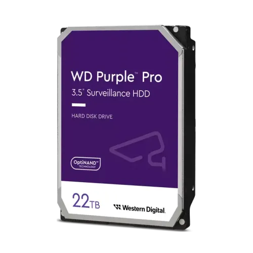 Жесткий диск/ HDD WD SATA3 22Tb Purple Pro 7200 512Mb 1 year warranty