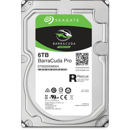 Жесткий диск/ HDD Seagate SATA 6Tb Barracuda Pro Guardian 7200 6Gb/s 256Mb 1 year warranty